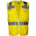 National Safety Apparel VIZABLE Hi-Vis Deluxe Micro Mesh Road Vest, ANSI Class 2, Type R Type R Class 2, 2XL, Yellow VNT8150XXL